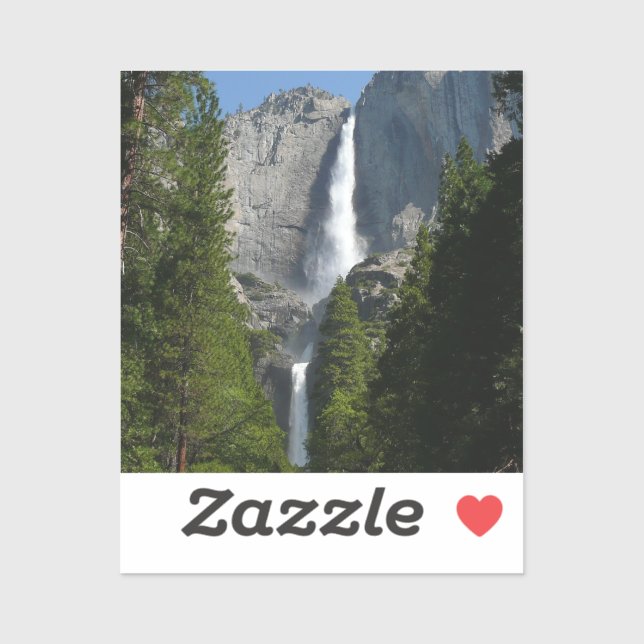 Sticker Chutes Yosemite II du parc national Yosemite (Feuille)
