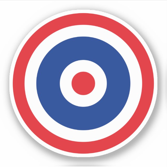 Sticker Cible du drapeau thaïlandais (Devant)
