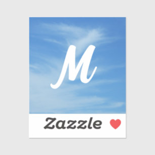 Sticker Ciel bleu avec nuages blancs Abstrait Nature Photo