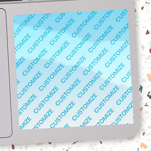 Sticker Ciel bleu (couleur changeable) Motif Ombre et text (Créateur téléchargé)