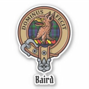 Sticker Cimier du clan Baird sur tartan