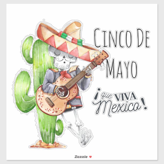 Sticker Cinco De Mayo (Feuille)