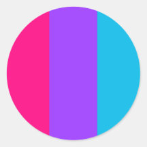 Sticker circulaire de fierté androgyne