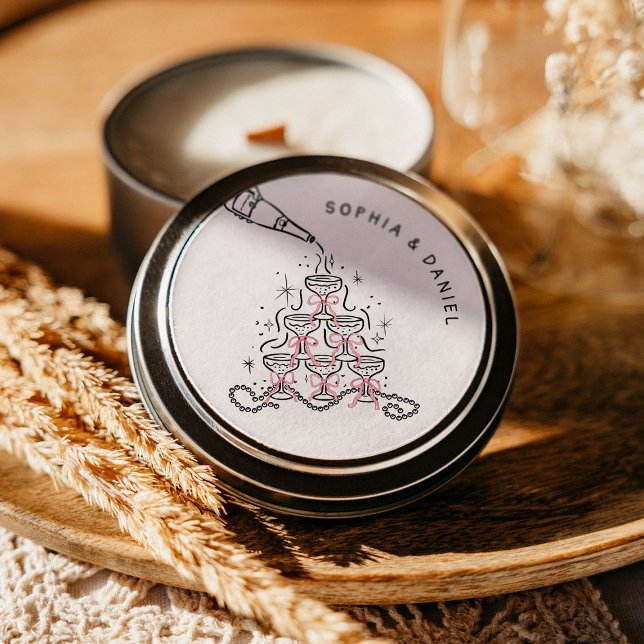 Sticker circulaire Fête des mariées perles et pour (Créateur téléchargé)