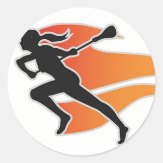 Sticker circulaire Flames Lacrosse