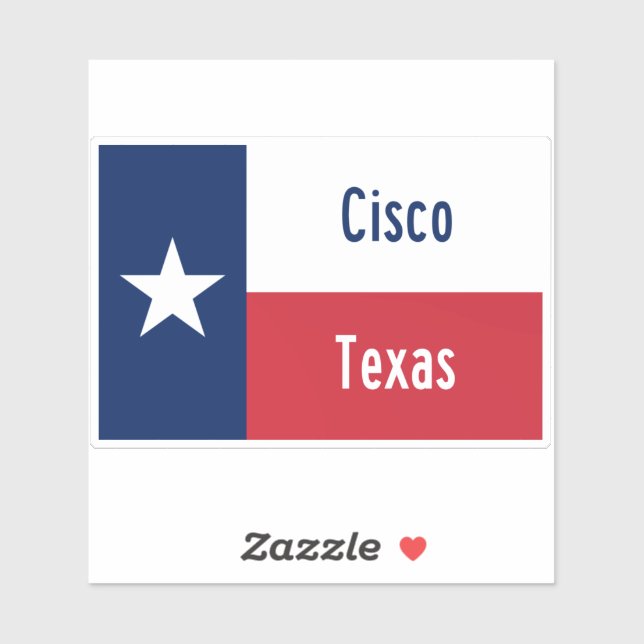 Sticker Cisco Texas (Feuille)