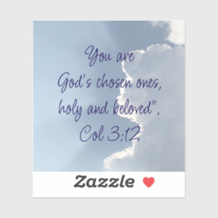Sticker Citation biblique inspirante de Colossiens 3:12