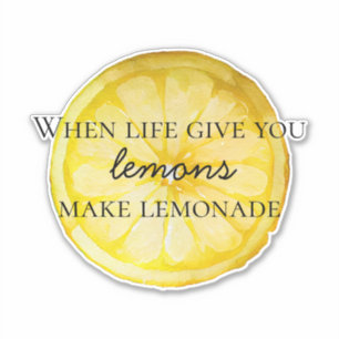 Sticker Citation de citron
