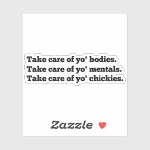 Sticker Citation de Marshawn Lynch, Prenez soin de votre c