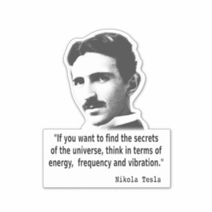 Sticker Citation de Nikola Tesla