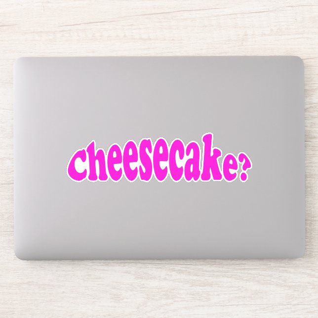 Sticker Citation de nourriture amusante au gâteau au froma (Ordinateur)