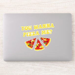 Sticker Citation de pizza amusante