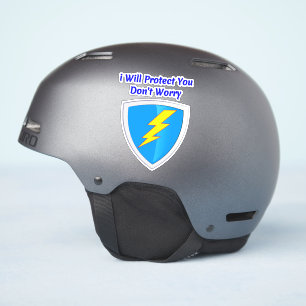 Sticker Citation de sécurité amusante - Travailleur Casque