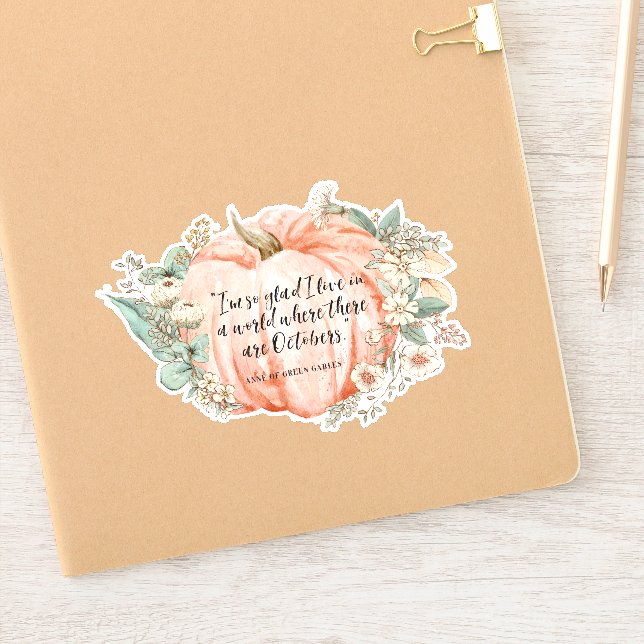 Sticker Citation d'octobre d'Anne of Green Gables (Carnet)