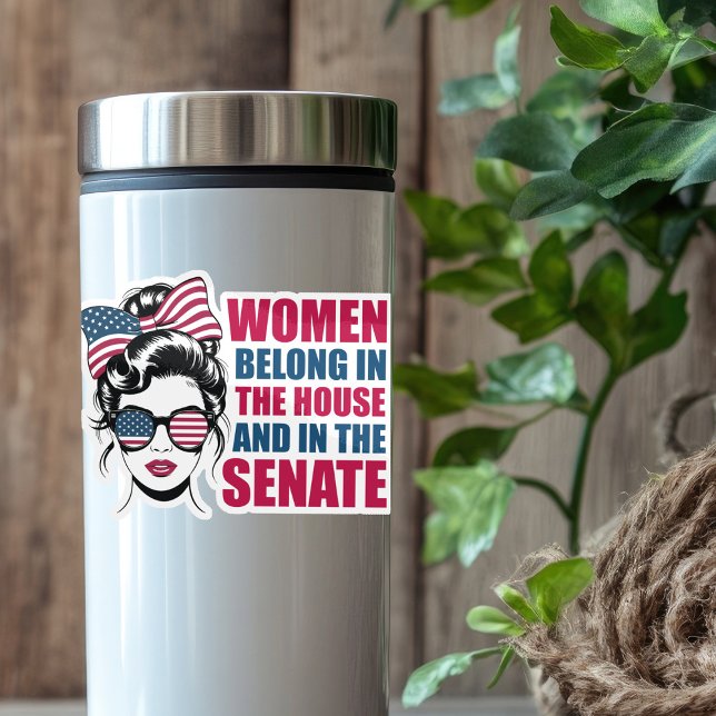 Sticker Citation féministe américaine amusante Ordinateur  (Créateur téléchargé)
