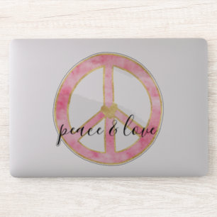 Sticker Citation Inspiration du symbole de paix rose