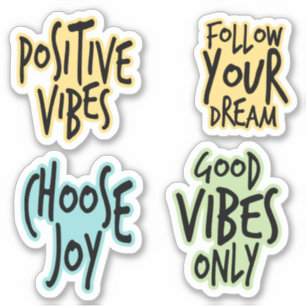 STICKER CITATION INSPIRATIONNELLE COLORÉE