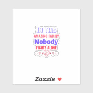 Sticker Citation Motivante Cadeau Papa Ruban Rose Fort