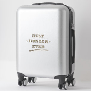 Sticker citations de chasse disant chasseur amant