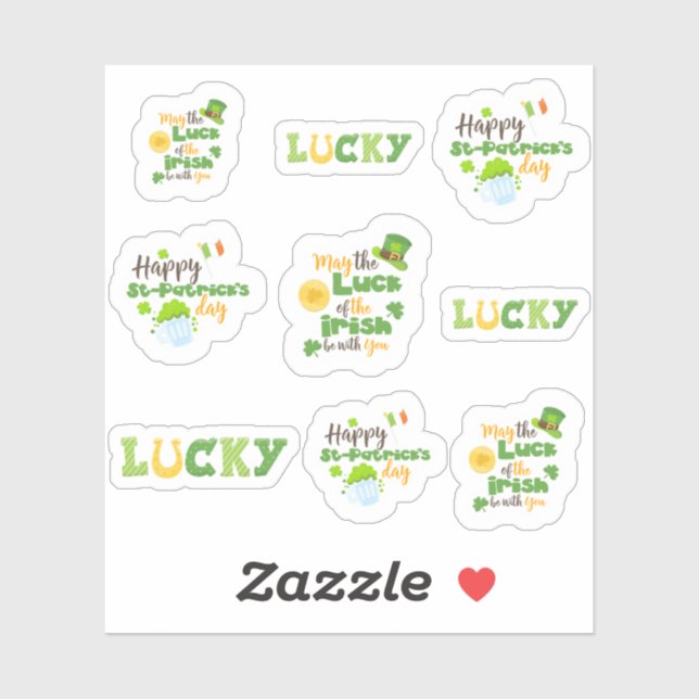 Sticker Citations de la Saint Patrick (Feuille)