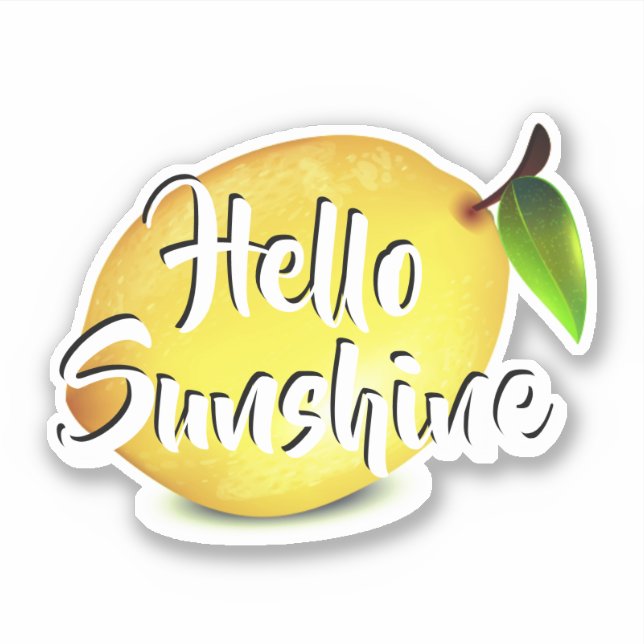 Sticker Citron, Bonjour Sunshine (Devant)