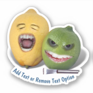 Sticker Citron, Zesteur et Citron Vert