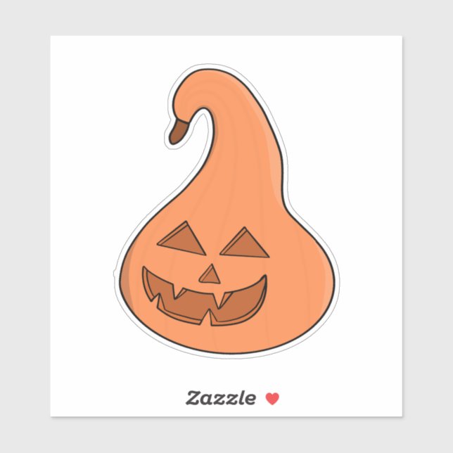 Sticker Citrouille adorobale (Feuille)