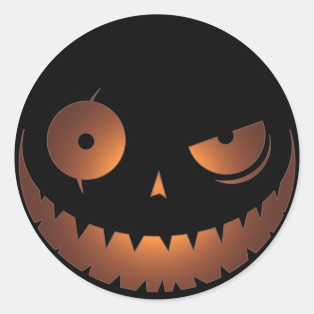 Sticker Citrouille malin (Devant)