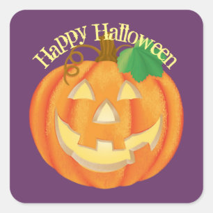 Sticker Citrouille sculpté Halloween