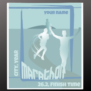 Sticker City Marathon course coureurs club temps autocolla