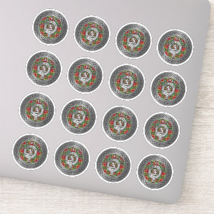Sticker Clan Baxter Crest & Tartan Knot