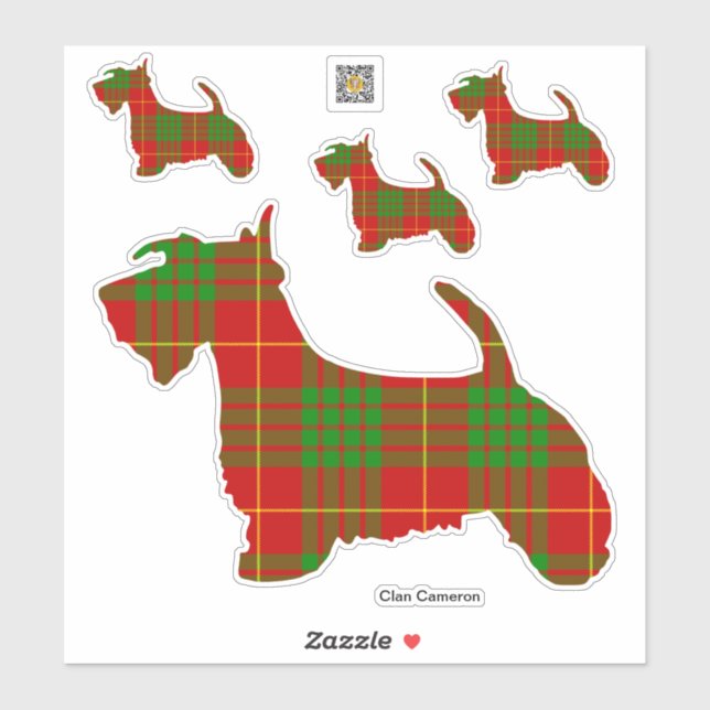 Sticker Clan Cameron Scottie (Feuille)