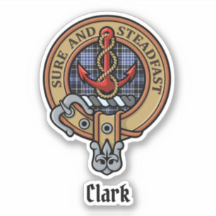 Sticker Clan Clark Crest