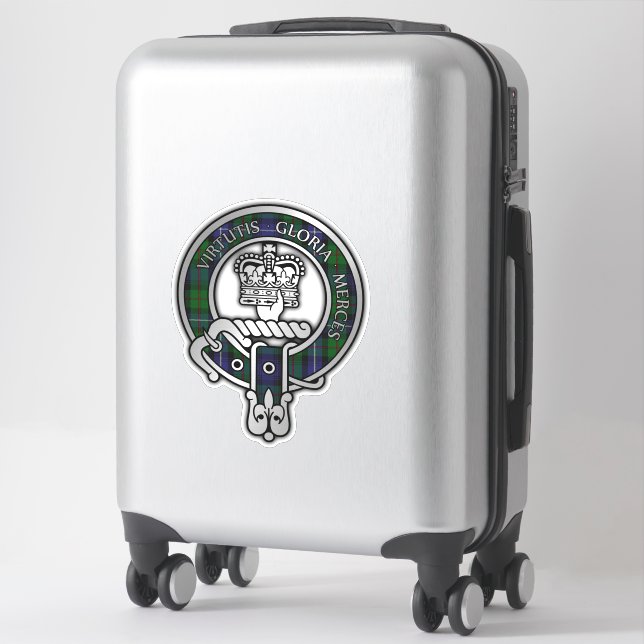 Sticker Clan Donnachaidh (Robertson) Chasse Tartan Crest (Sur valise)