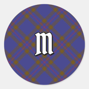 Sticker Clan Elliot Tartan moderne classique rond