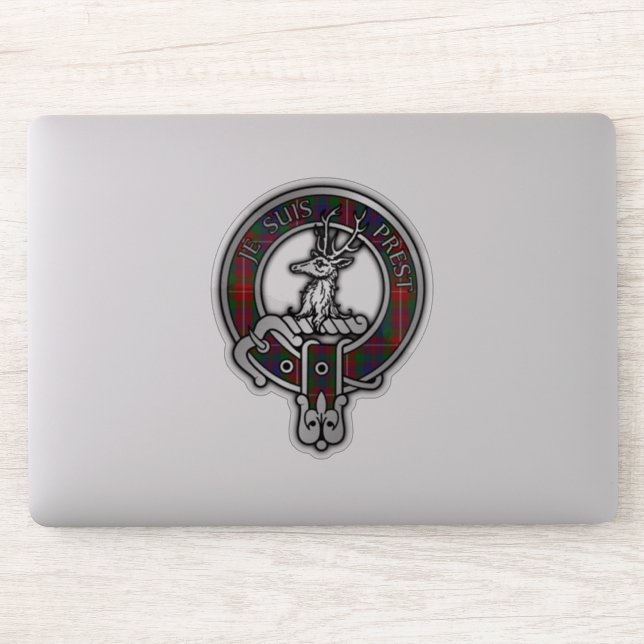 Sticker Clan Fraser de Lovat Crest & Tartan (Ordinateur)