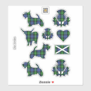 Sticker Clan Gordon Tartan