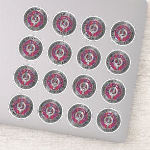 Sticker Clan Hamilton Crest & Tartan Knot