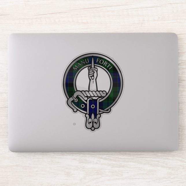 Sticker Clan MacKay Tartan Crest (Ordinateur)