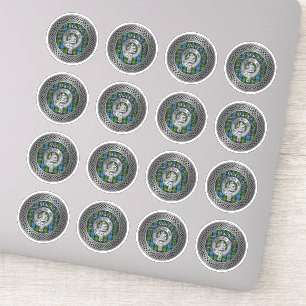 Sticker Clan MacKenzie Crest & Tartan Knot
