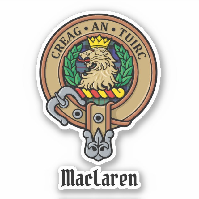 Sticker Clan MacLaren Crest (Devant)