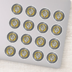 Sticker Clan MacLeod Crest & Tartan Knot