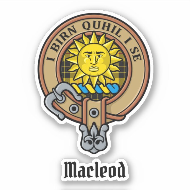 Sticker Clan MacLeod de Lewis Crest (Devant)