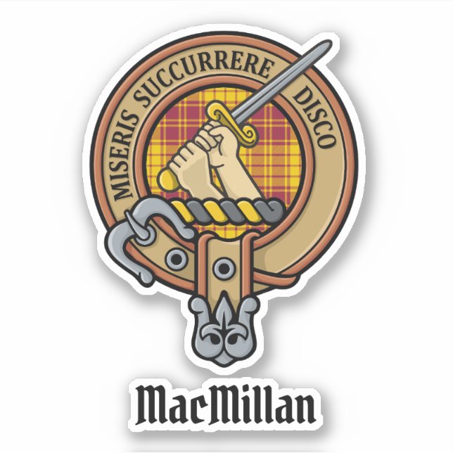 Sticker Clan MacMillan Crest sur le tatan de robe (Devant)