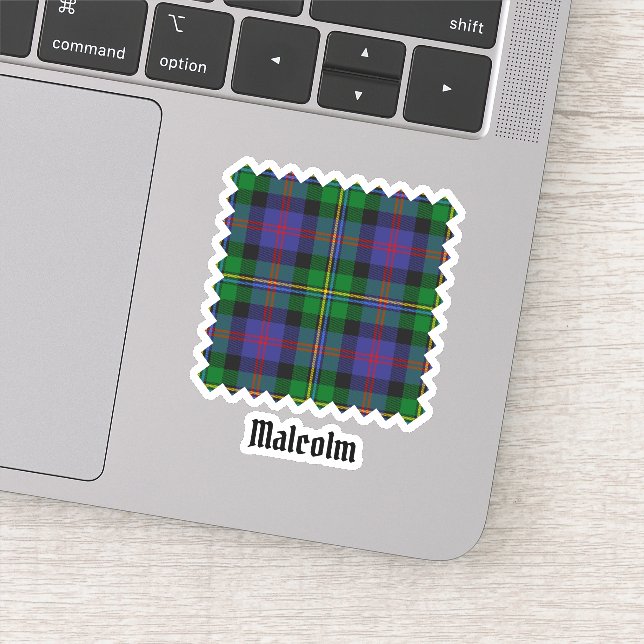 Sticker Clan Malcolm Tartan (Détail)