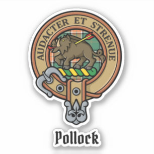 Sticker Clan Pollock Crest