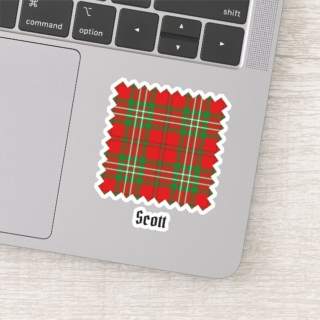 Sticker Clan Scott Red Tartan (Détail)