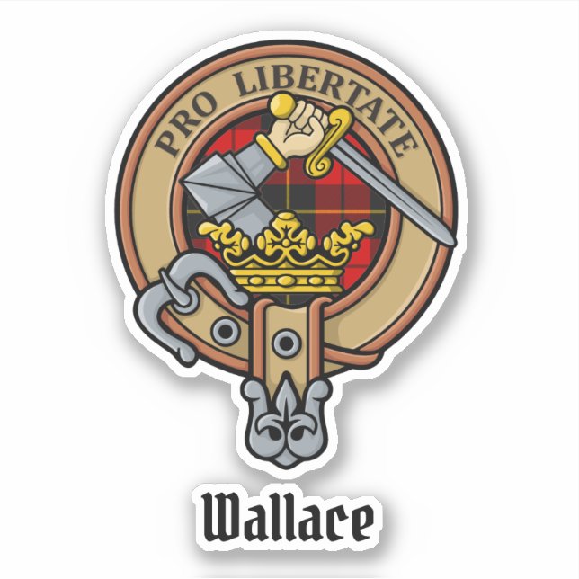 Sticker Clan Wallace Crest (Devant)