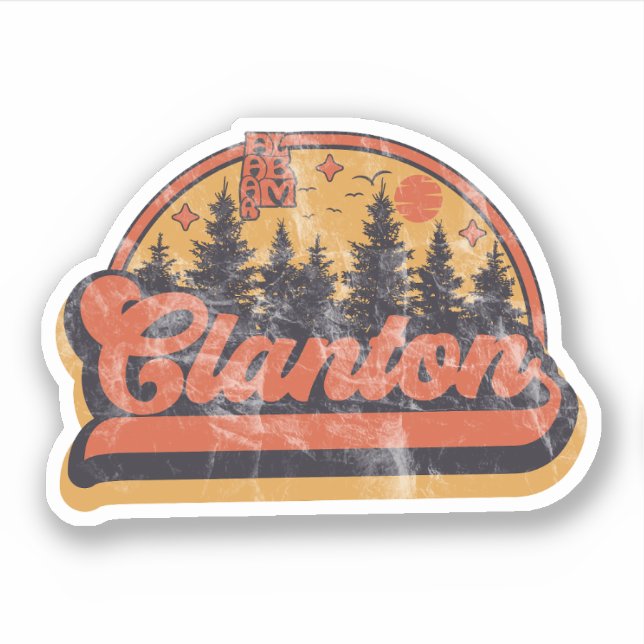 Sticker Clanton, Alabama (Devant)