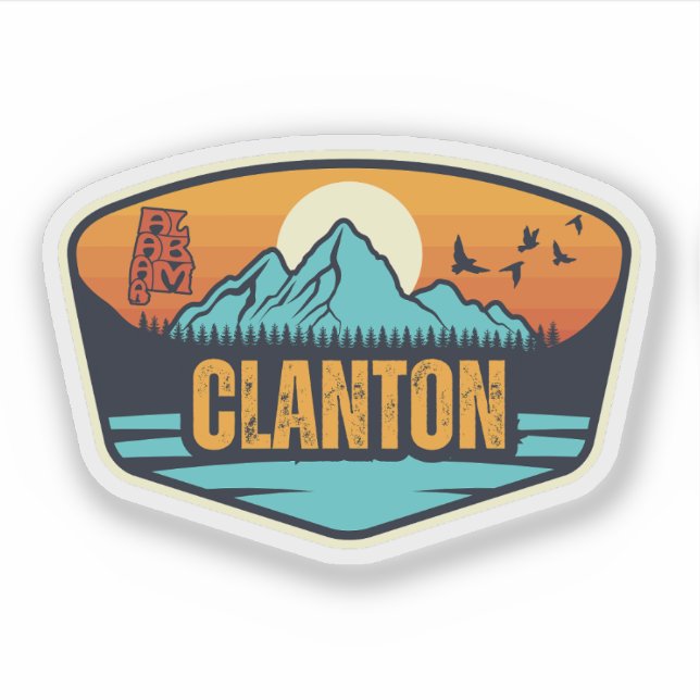 Sticker Clanton, Alabama (Devant)
